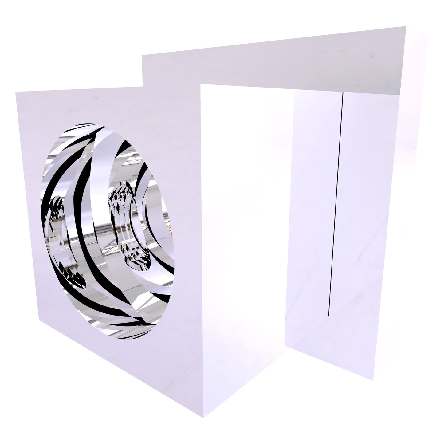 Allied Brass Montero 2" Polished Chrome Solid Brass Shower Rod Brackets