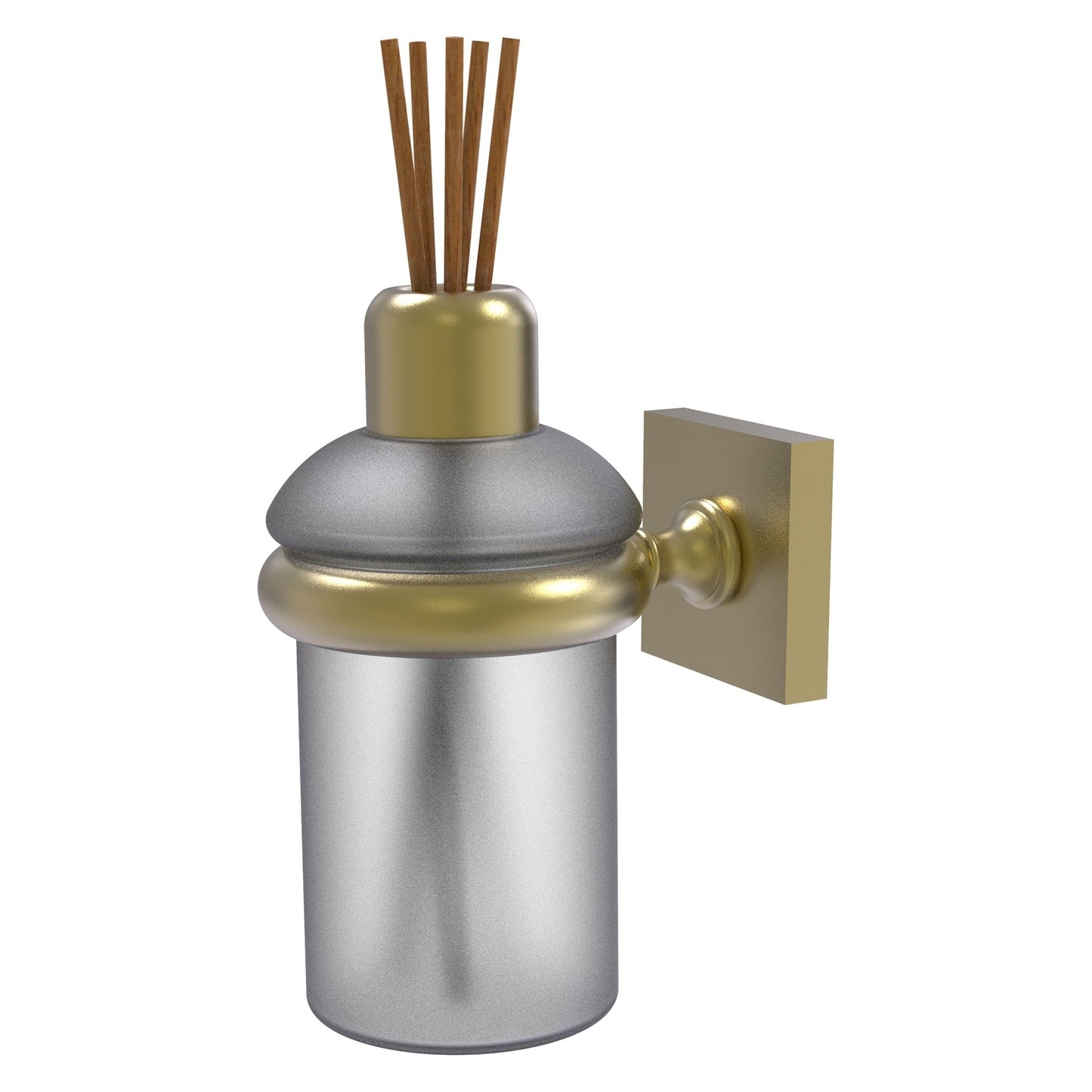 Allied Brass Montero 2.858" x 4.65" Satin Brass Solid Brass Wall-Mounted Scent Stick Holder