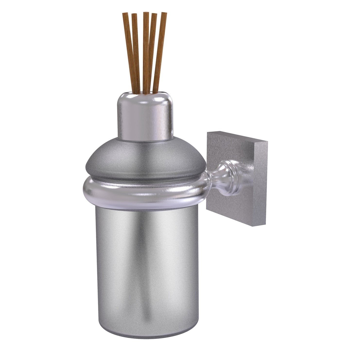 Allied Brass Montero 2.858" x 4.65" Satin Chrome Solid Brass Wall-Mounted Scent Stick Holder