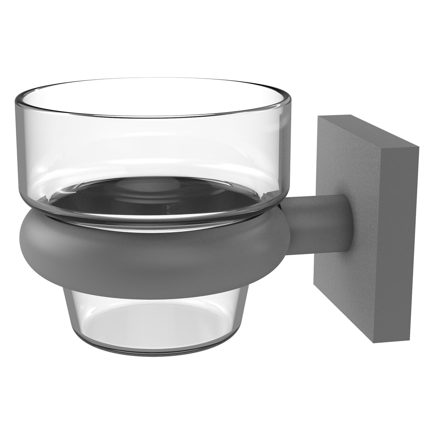 Allied Brass Montero 3" x 3.8" Matte Gray Solid Brass Wall-Mounted Votive Candle Holder