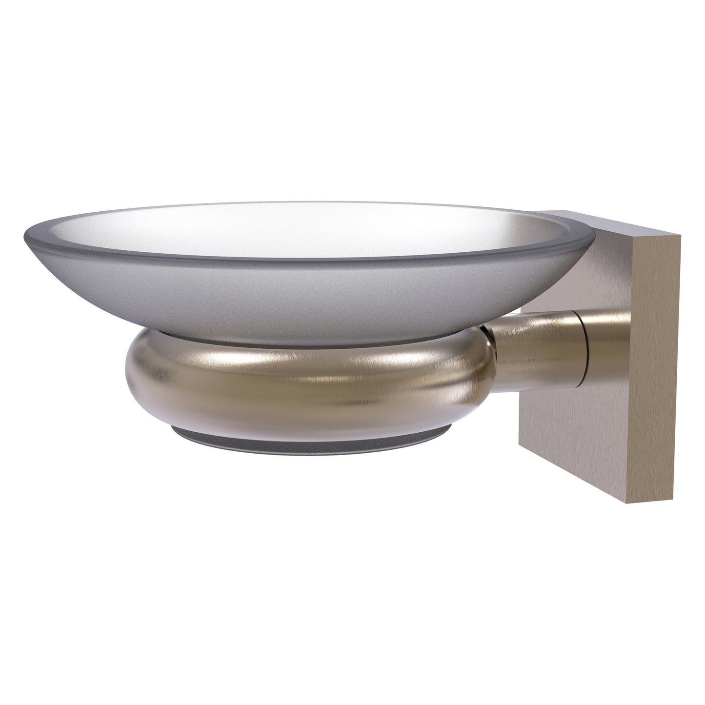 Allied Brass Montero 4" x 4.6" Antique Pewter Solid Brass Wall-Mounted Soap Dish