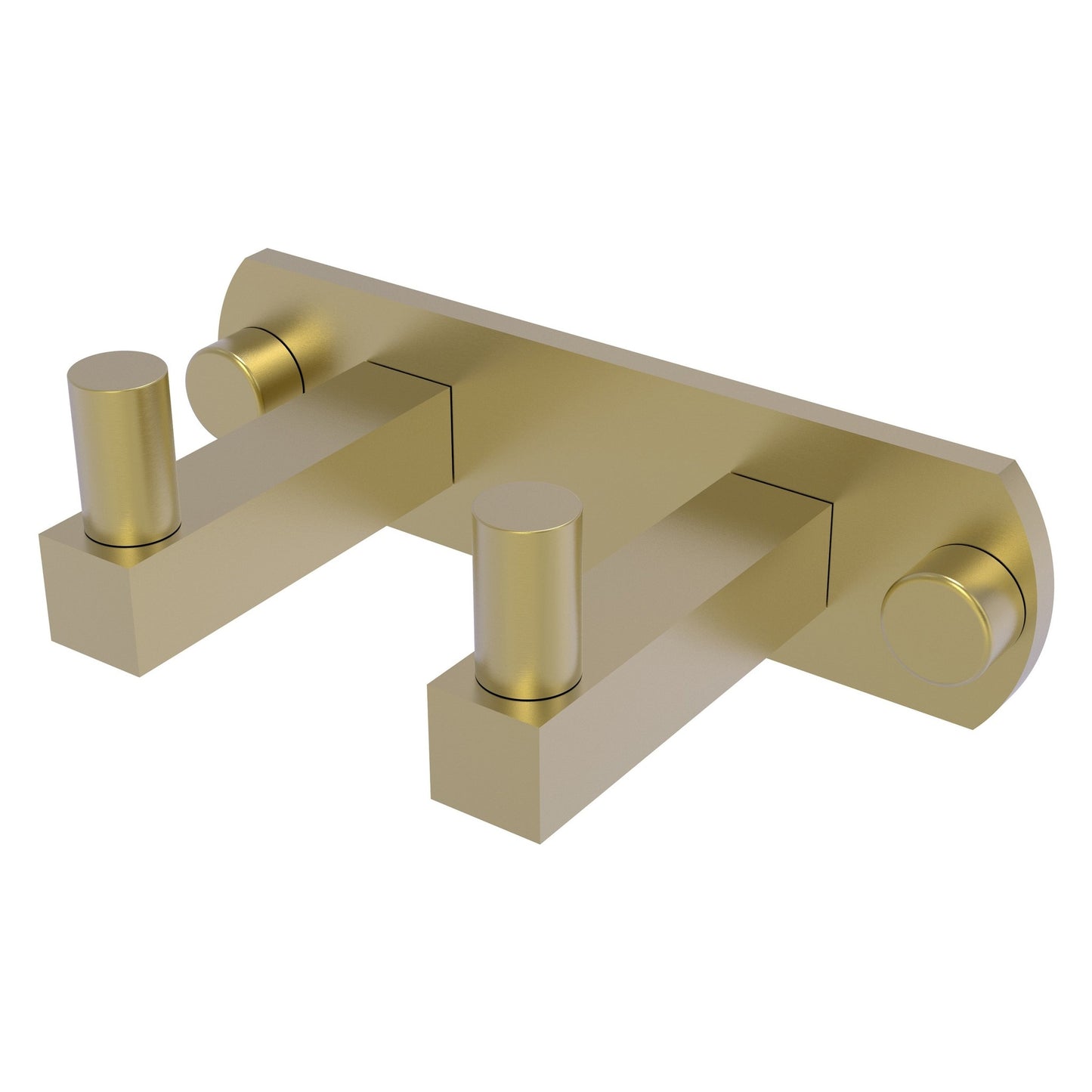 Allied Brass Montero 5.5" x 2.8" Satin Brass Solid Brass 2-Position Multi Hook
