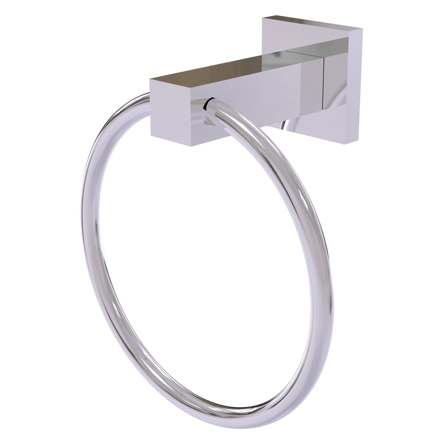Allied Brass Montero 6" x 3.7" Polished Chrome Solid Brass Towel Ring