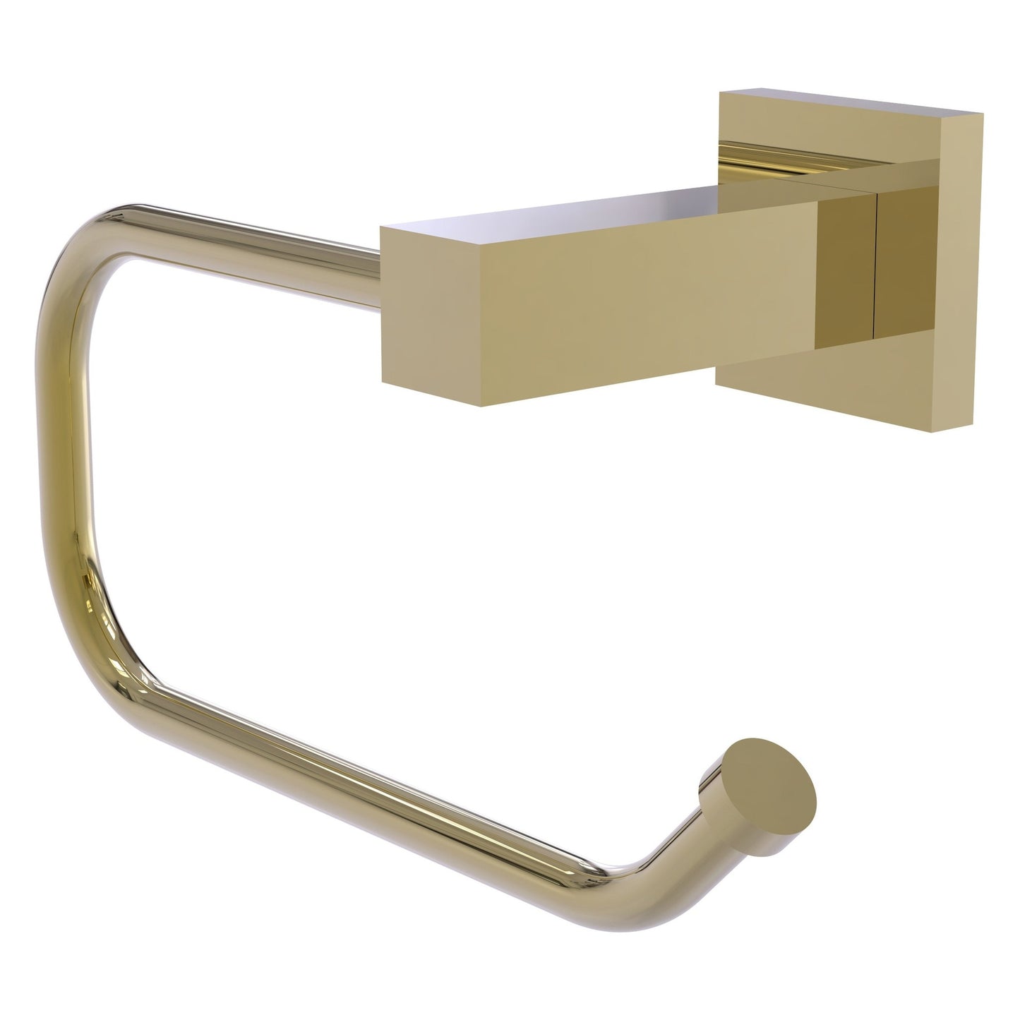 Allied Brass Montero 7.8" x 3.7" Unlacquered Brass Solid Brass Euro-Style Toilet Tissue Holder