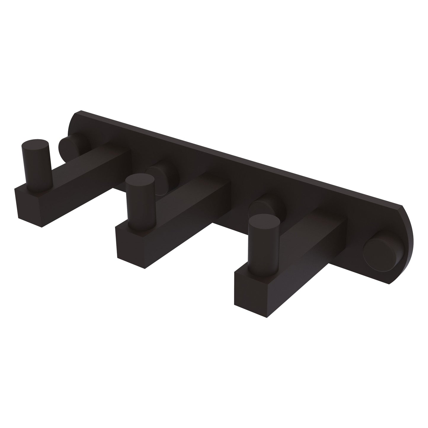 Allied Brass Montero 8" x 2.8" Oil Rubbed Bronze Solid Brass 2-Position Multi Hook