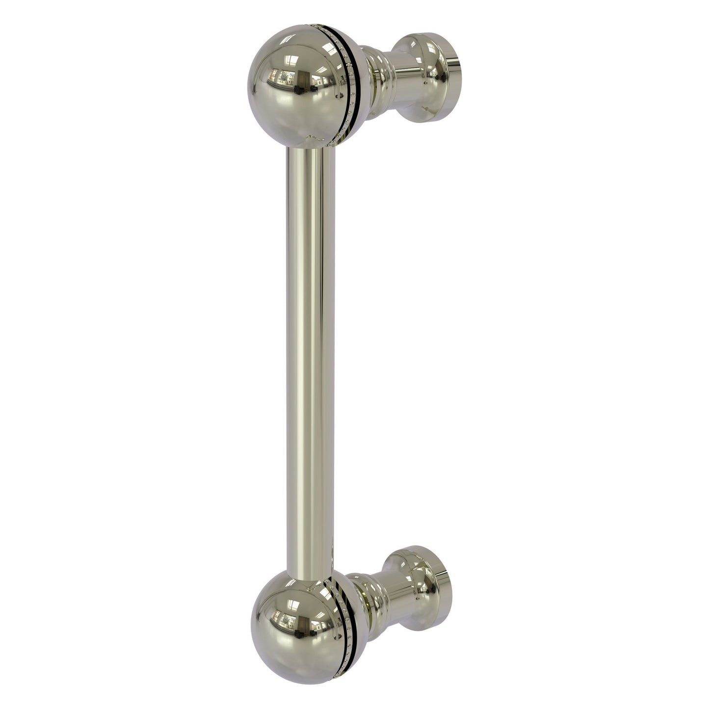 Allied Brass P-1/3 3" x 1" Polished Nickel Solid Brass Beaded Cabinet Pull
