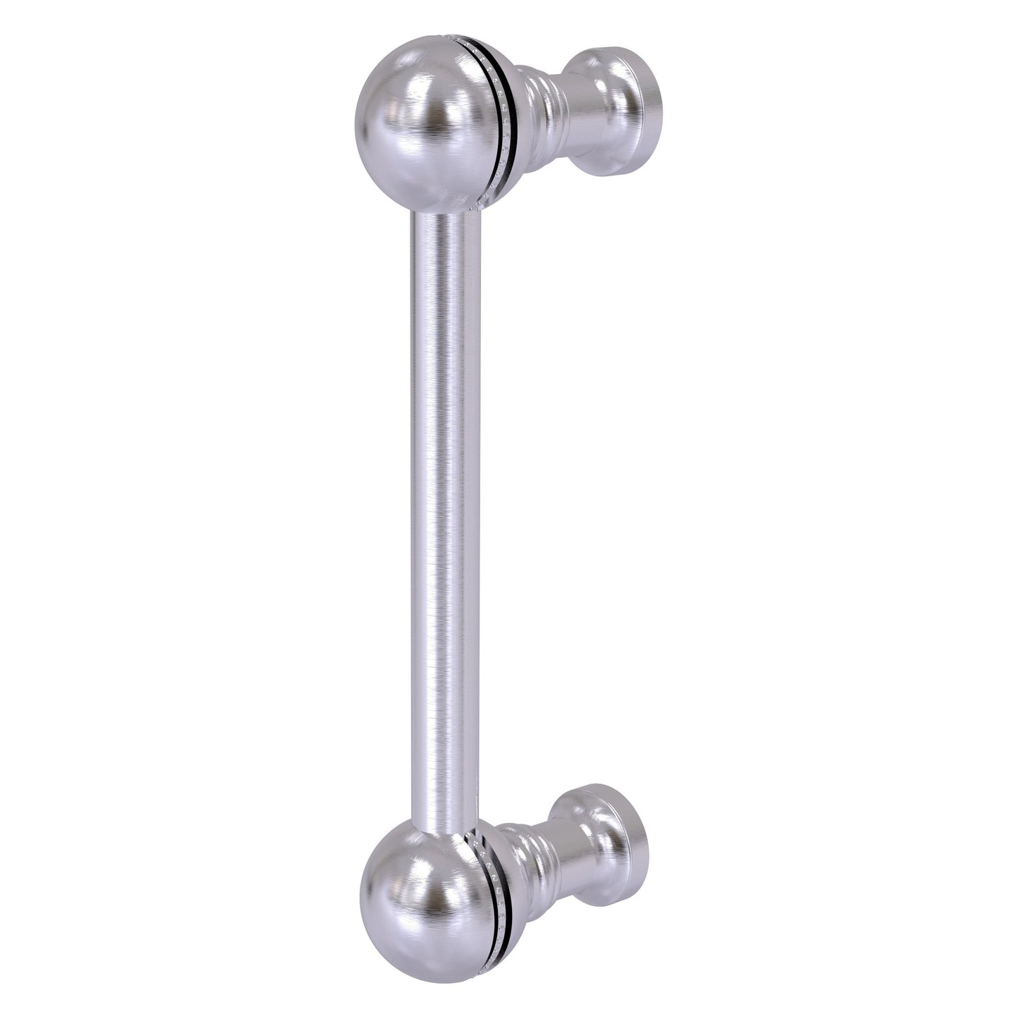 Allied Brass P-1/3 3" x 1" Satin Chrome Solid Brass Beaded Cabinet Pull