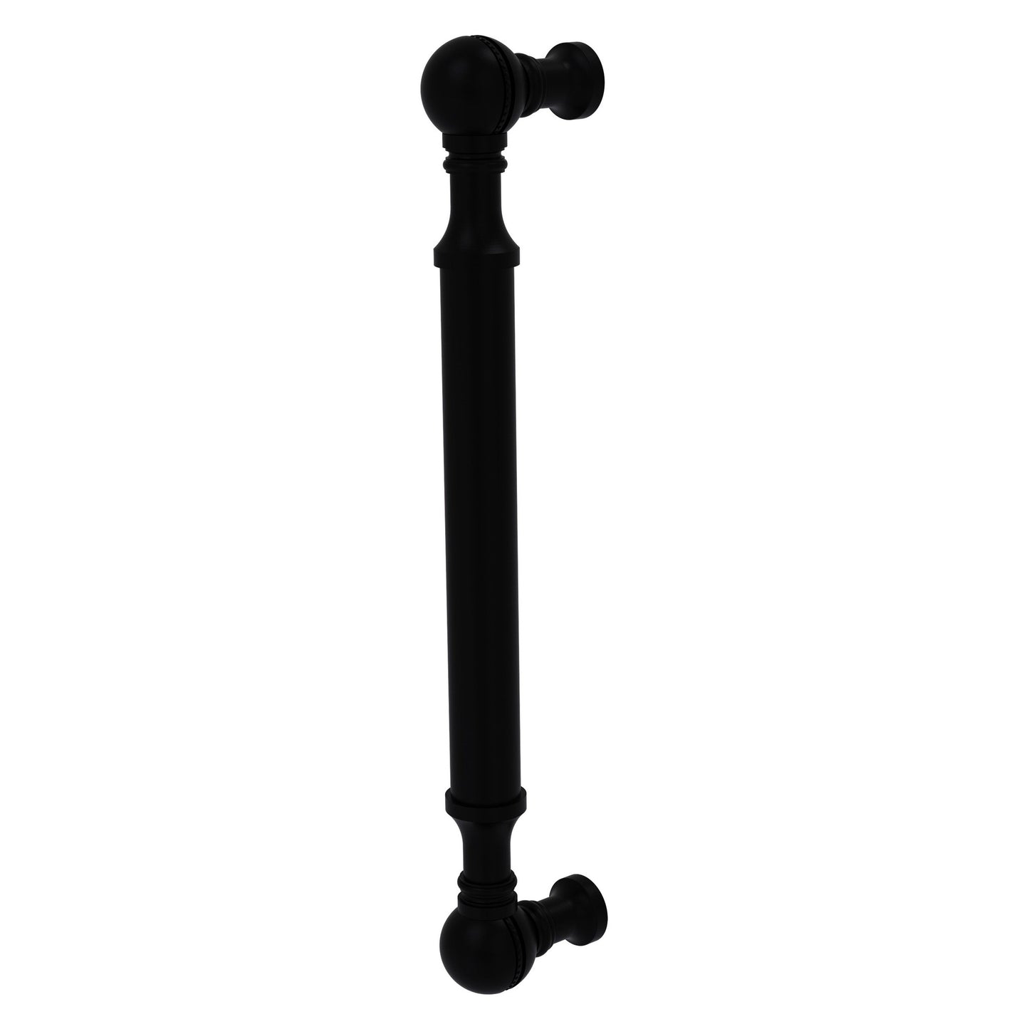 Allied Brass P-3/3 3" x 1" Matte Black Solid Brass Beaded Cabinet Pull