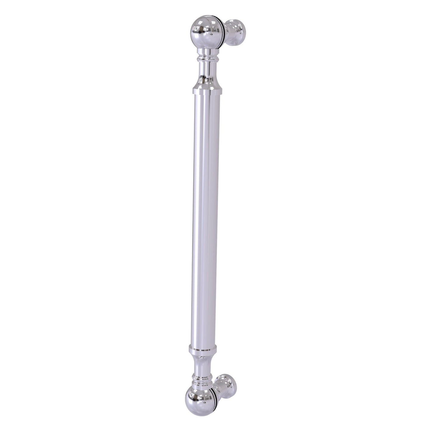 Allied Brass P-3/8 8" x 1" Polished Chrome Solid Brass Beaded Door Pull