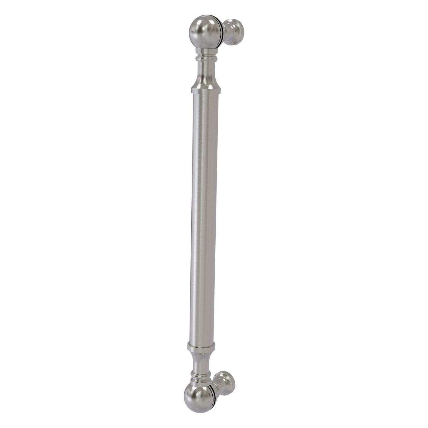 Allied Brass P-3/8 8" x 1" Satin Nickel Solid Brass Beaded Door Pull