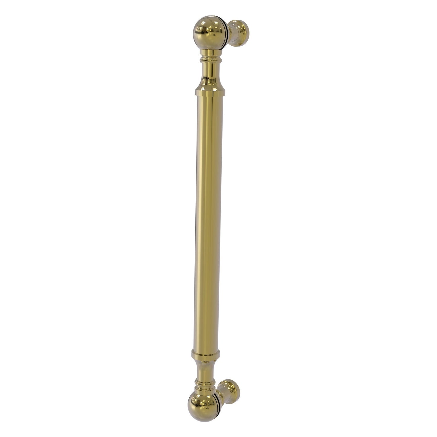 Allied Brass P-3/8 8" x 1" Unlacquered Brass Solid Brass Beaded Door Pull