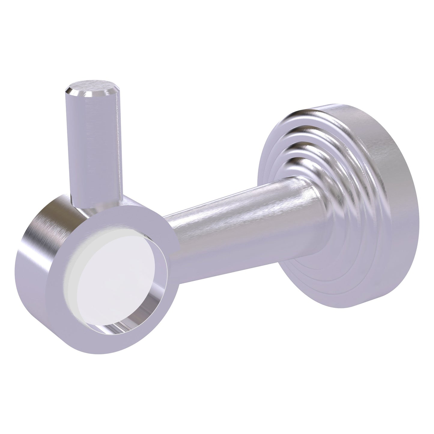 Allied Brass Pacific Beach 2.24" x 3.98" Satin Chrome Solid Brass Robe Hook