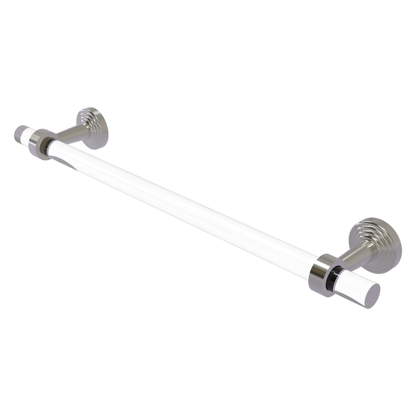 Allied Brass Pacific Beach 34" x 2.2" Satin Nickel Solid Brass Towel Bar