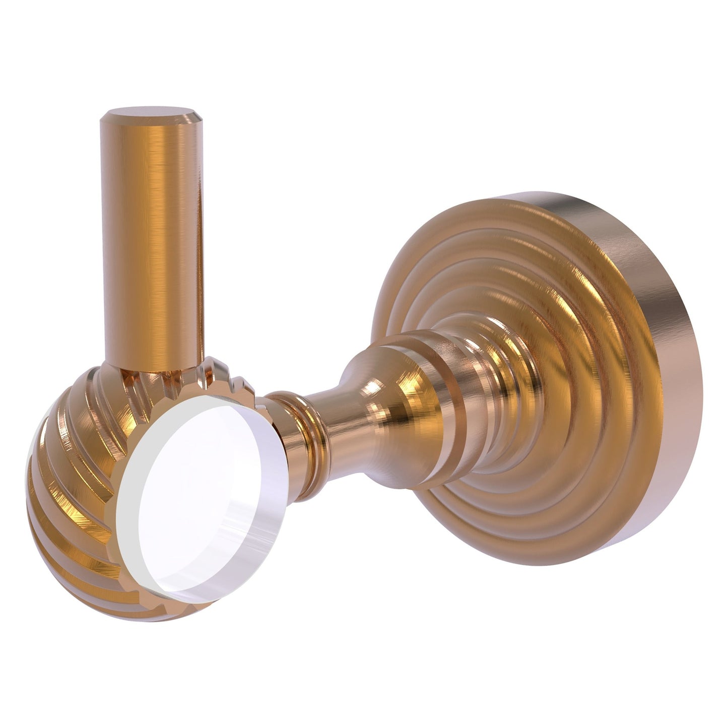 Allied Brass Pacific Grove 2.24" x 3.98" Brushed Bronze Solid Brass Robe Hook With Twisted Accents