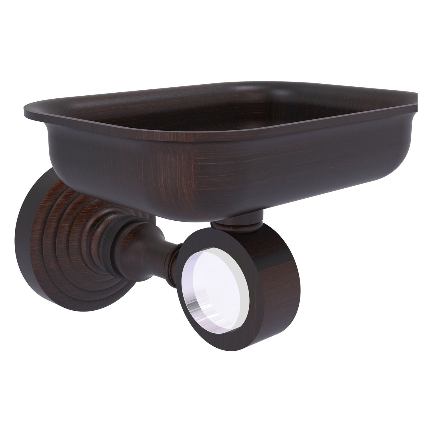 Allied Brass Pacific Grove 4.4" x 3.3" Venetian Bronze Solid Brass Wall-Mounted Soap Dish Holder