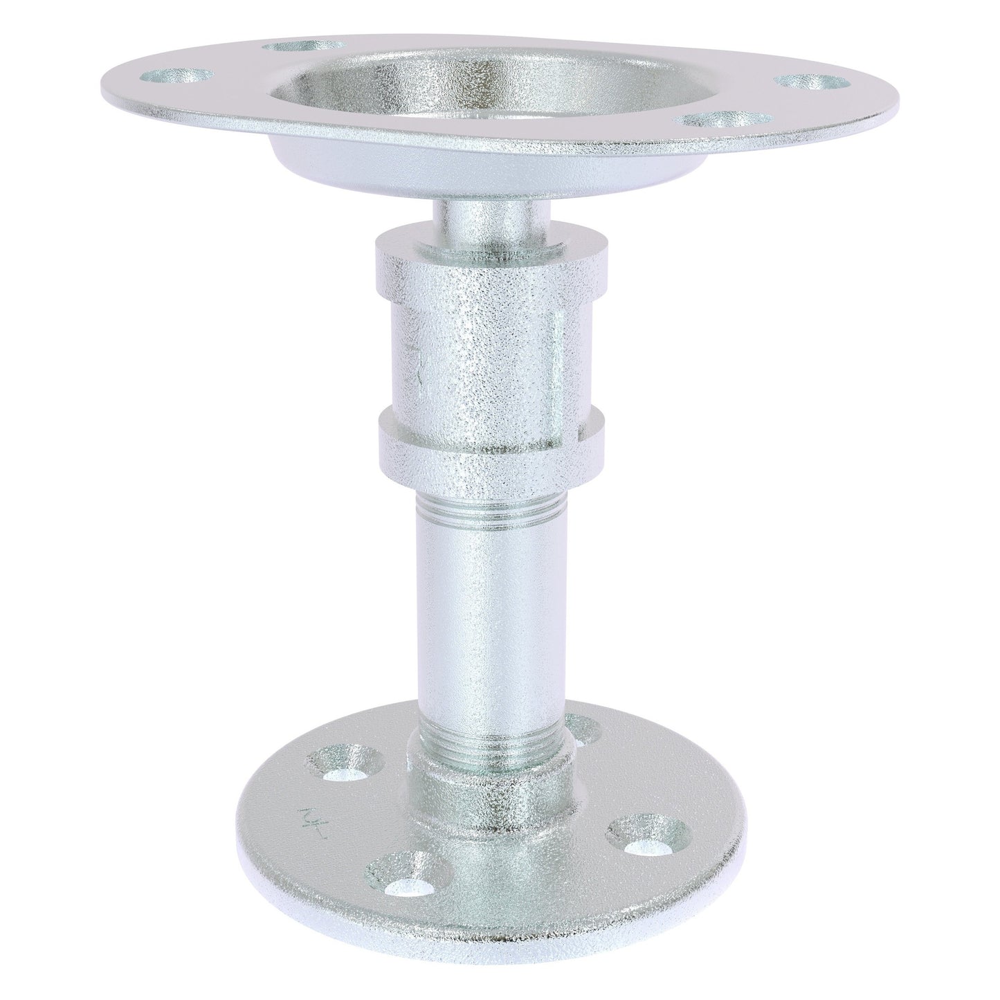 Allied Brass Pipeline 4.3" x 3.2" Polished Chrome Solid Brass Vanity Top Toothbrush Holder