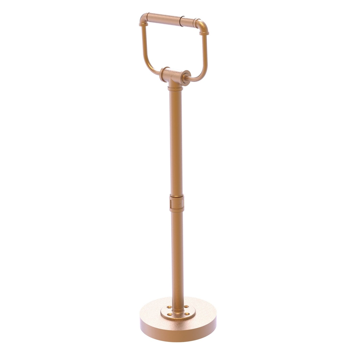 Allied Brass Pipeline 7" x 6" Brushed Bronze Solid Brass Free Standing Toilet Tissue Stand