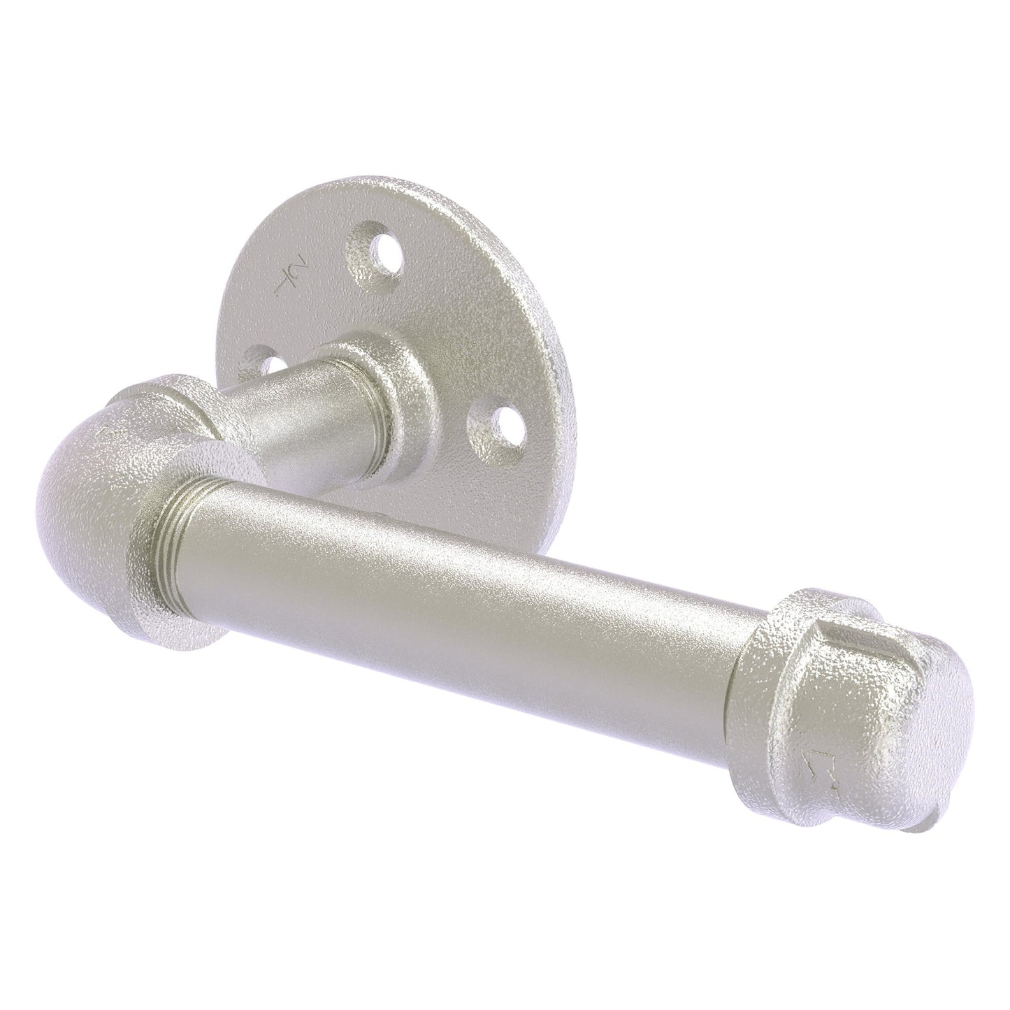 Allied Brass Pipeline 8" x 4.1" Satin Nickel Solid Brass European Style Toilet Tissue Holder