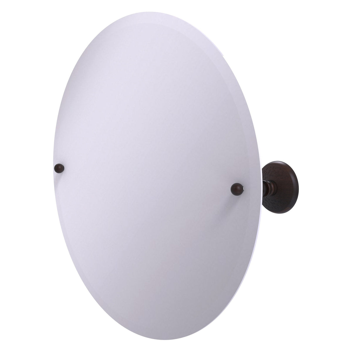 Allied Brass Prestige Monte Carlo 22" x 22" Venetian Bronze Solid Brass Frameless Round Tilt Mirror With Beveled Edge