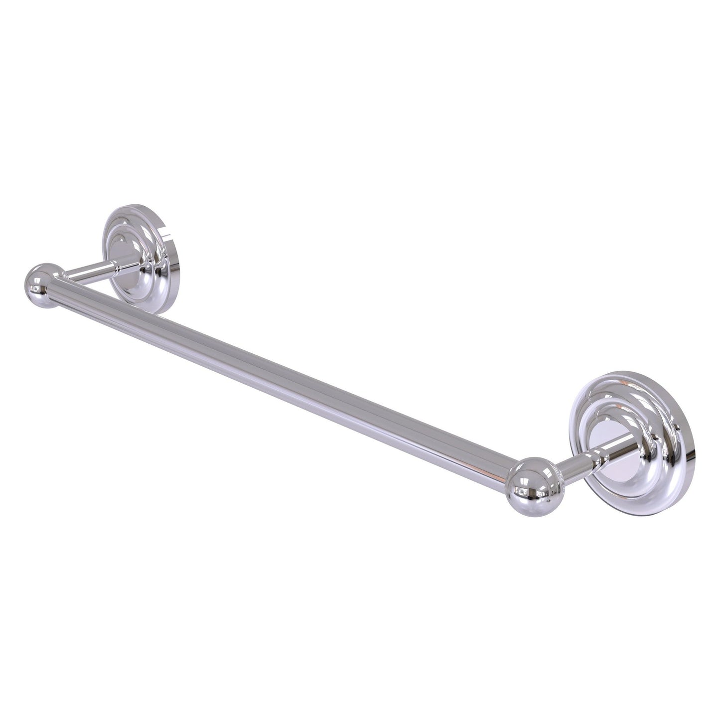 Allied Brass Prestige Que New 24" x 27" Polished Chrome Solid Brass 24-Inch Towel Bar