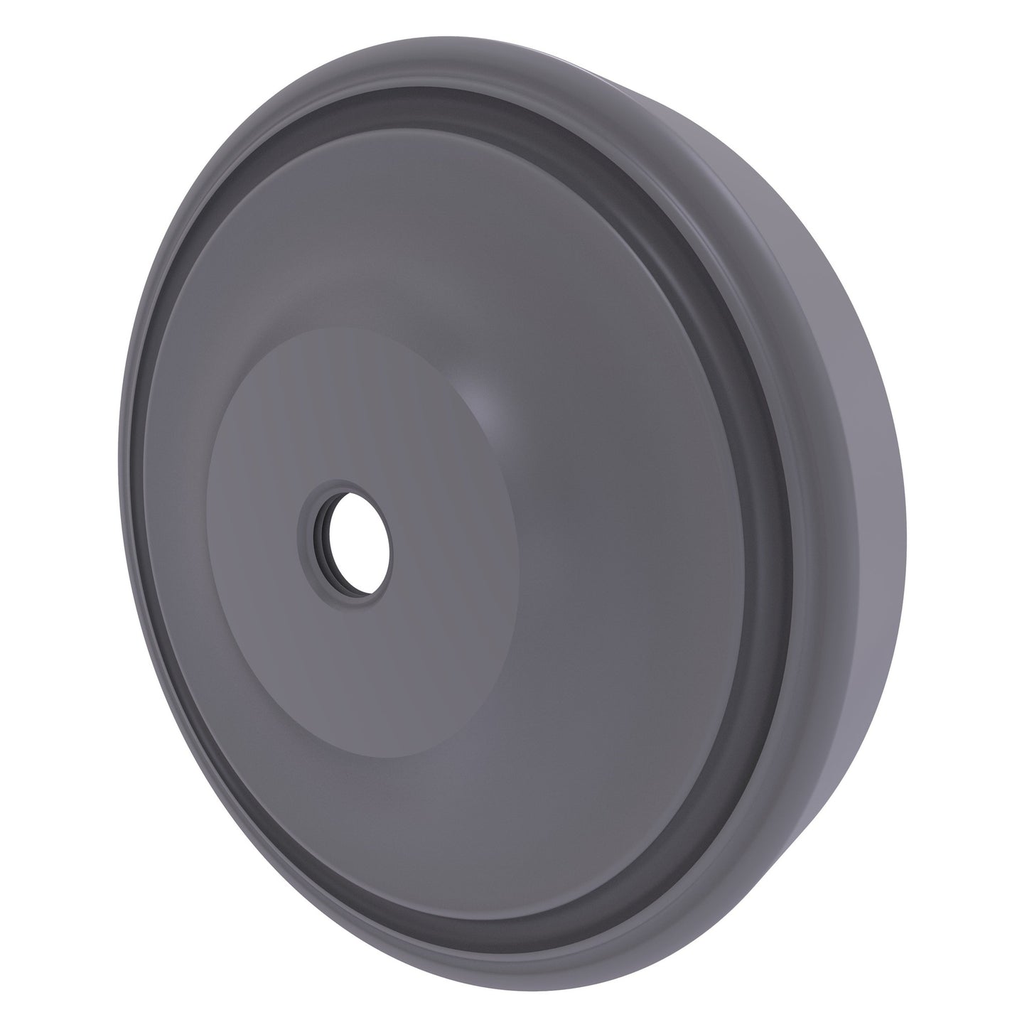 Allied Brass Prestige Regal 3" x 3" Matte Gray Solid Brass PR-98 Shower Curtain Rod Brackets