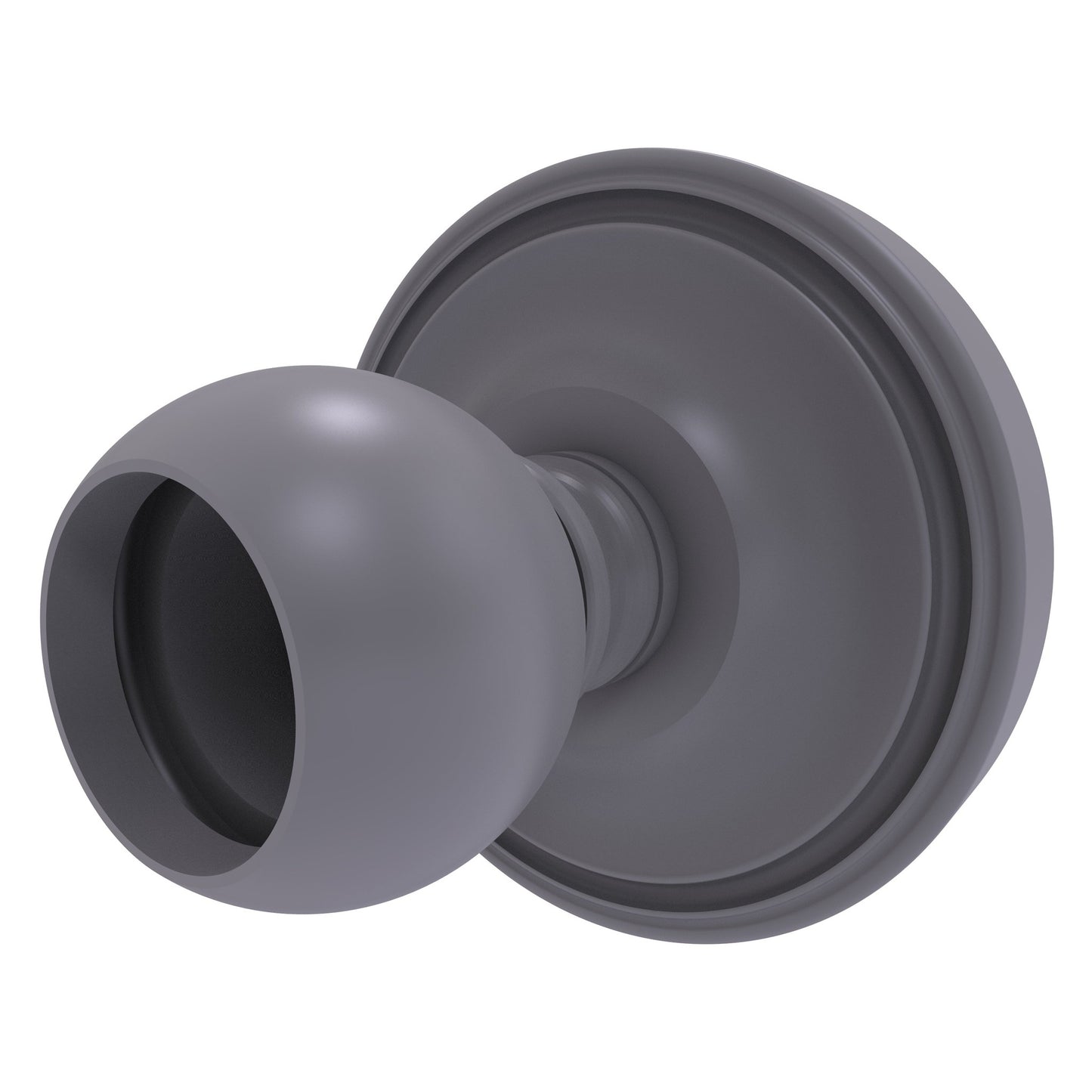 Allied Brass Prestige Regal 3" x 3" Matte Gray Solid Brass PR-99 Shower Curtain Rod Brackets