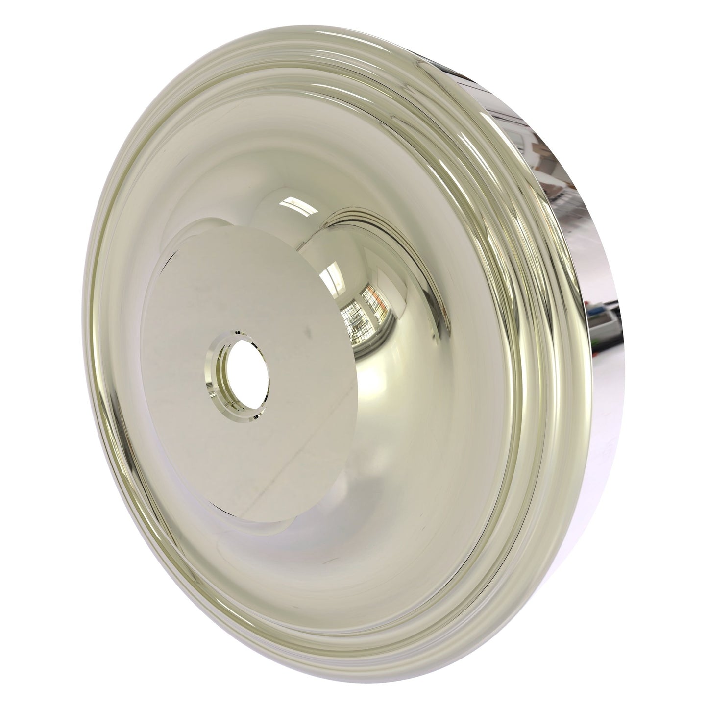 Allied Brass Prestige Regal 3" x 3" Polished Nickel Solid Brass PR-98 Shower Curtain Rod Brackets