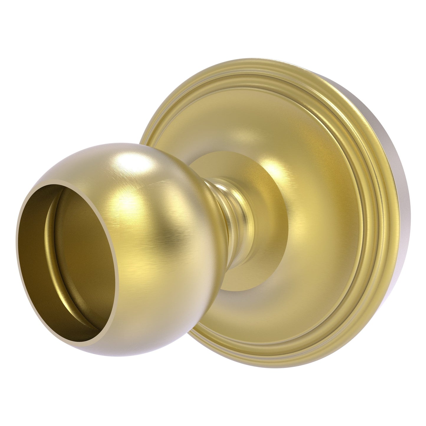 Allied Brass Prestige Regal 3" x 3" Satin Brass Solid Brass PR-99 Shower Curtain Rod Brackets