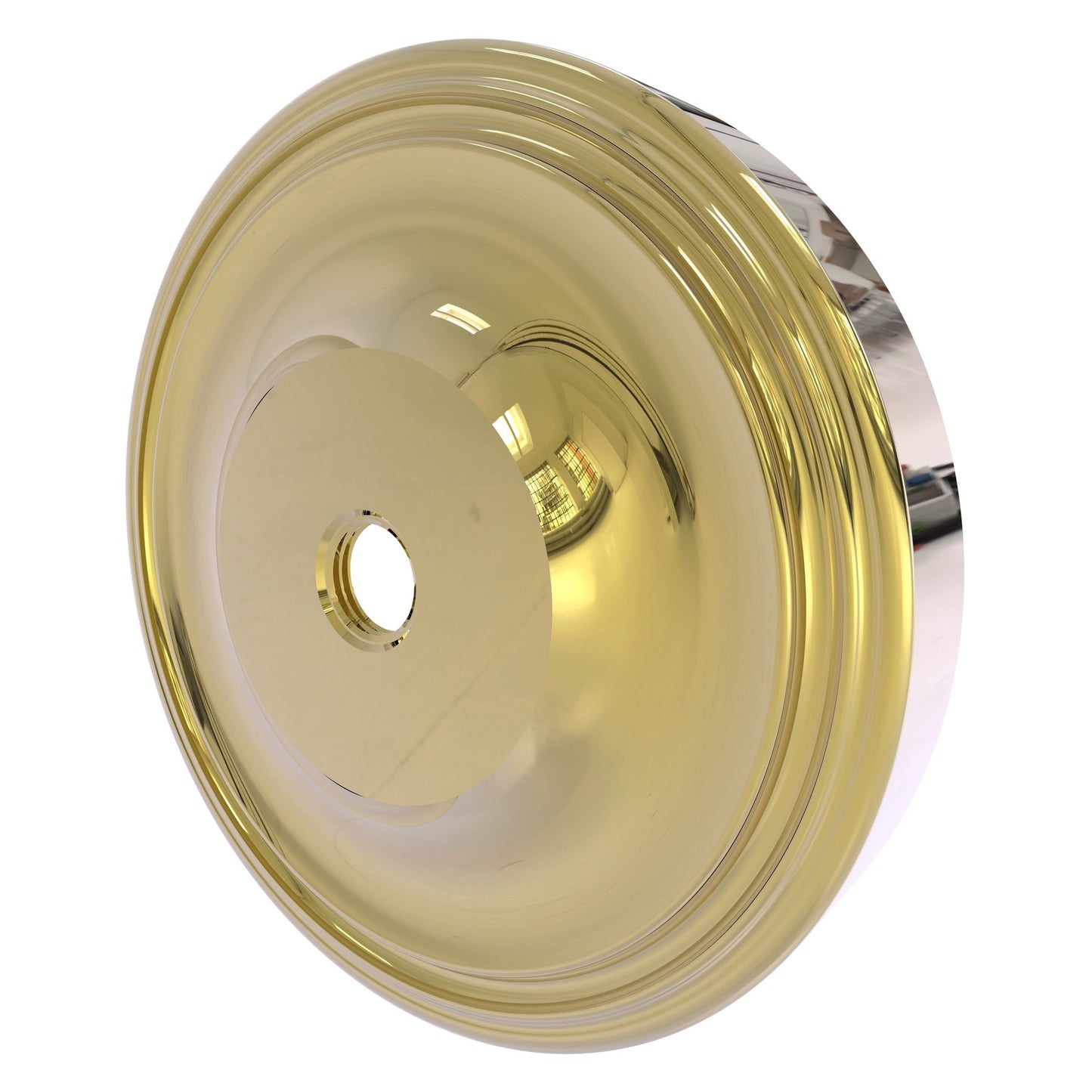 Allied Brass Prestige Regal 3" x 3" Unlacquered Brass Solid Brass PR-98 Shower Curtain Rod Brackets