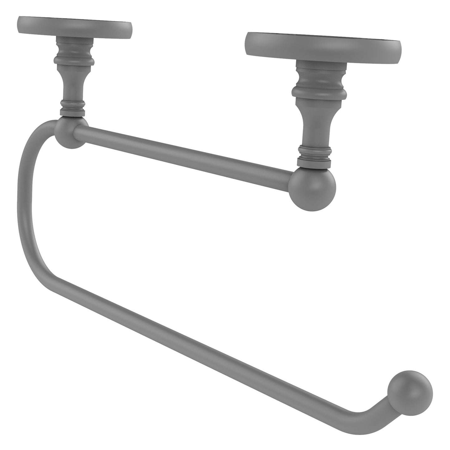 Allied Brass Prestige Skyline 15" x 2.5" Matte Gray Solid Brass Under Cabinet Paper Towel Holder