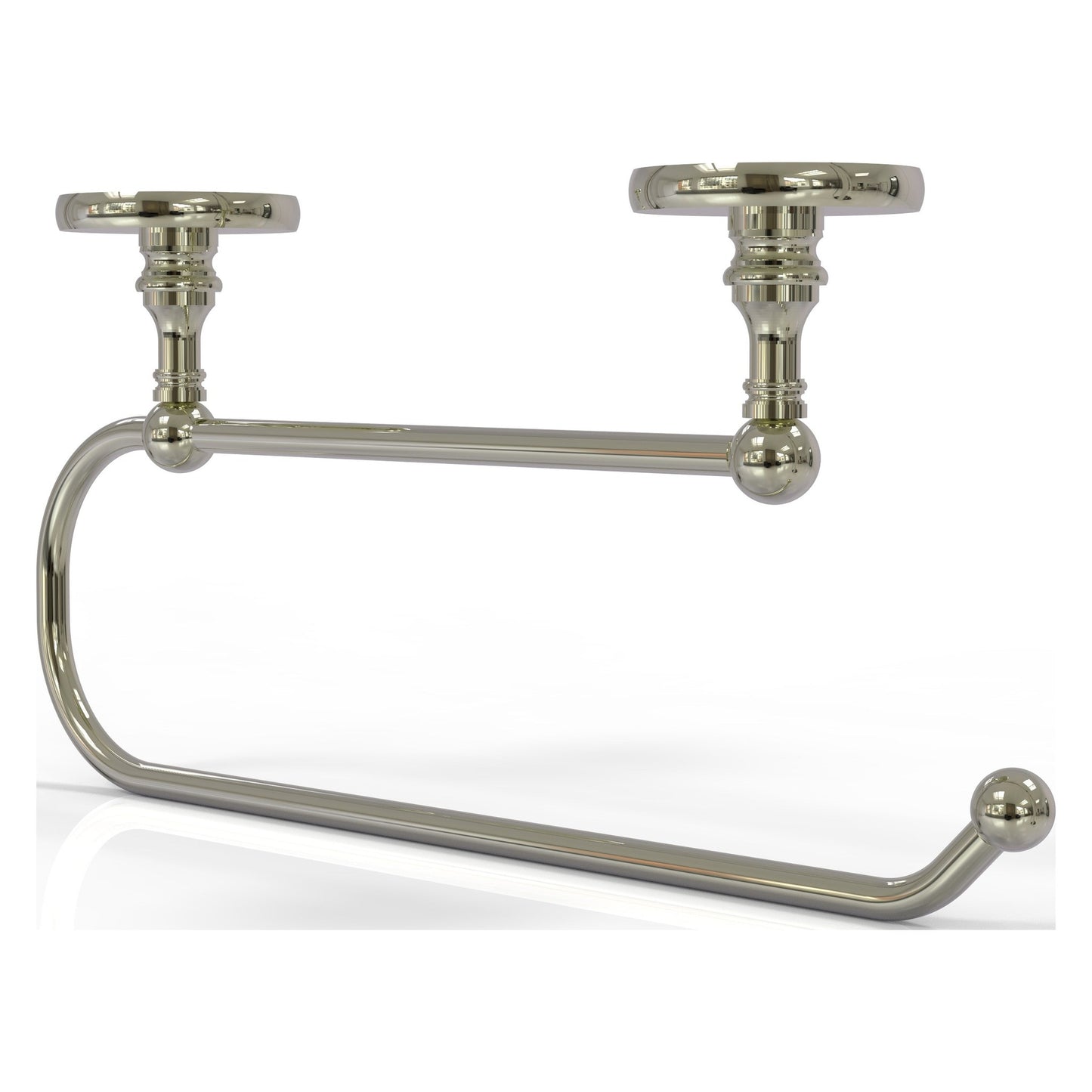 Allied Brass Prestige Skyline 15" x 2.5" Polished Nickel Solid Brass Under Cabinet Paper Towel Holder