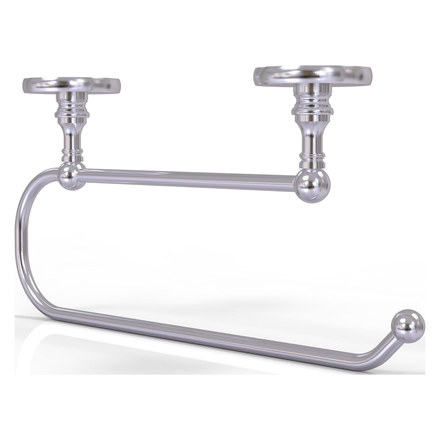 Allied Brass Prestige Skyline 15" x 2.5" Satin Chrome Solid Brass Under Cabinet Paper Towel Holder