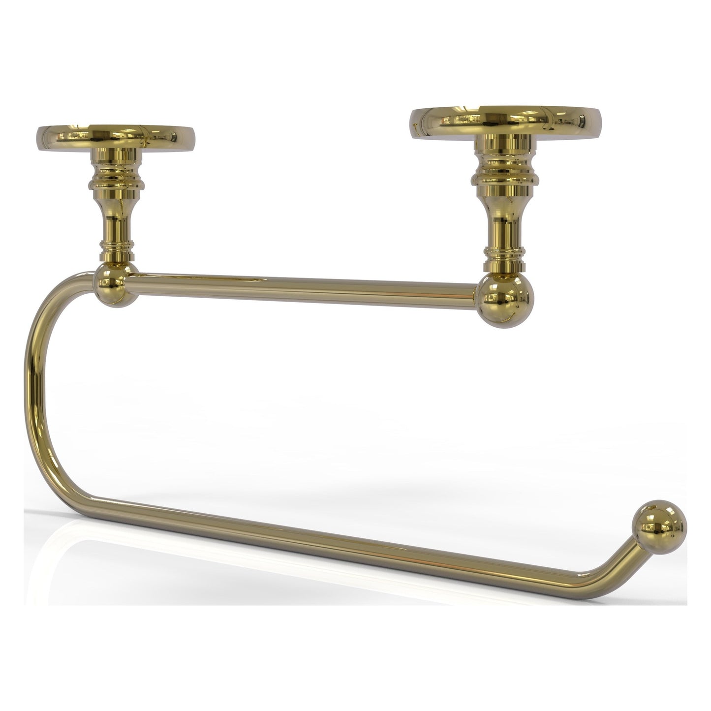Allied Brass Prestige Skyline 15" x 2.5" Unlacquered Brass Solid Brass Under Cabinet Paper Towel Holder