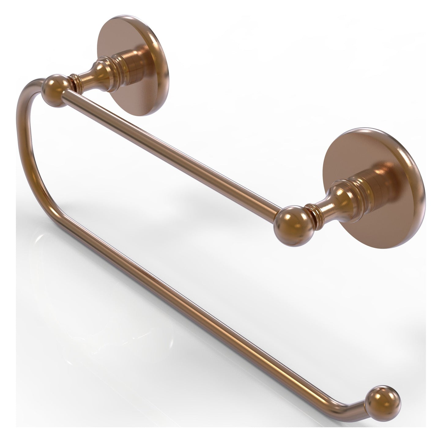Allied Brass Prestige Skyline 15" x 3.5" Brushed Bronze Solid Brass Wall-Mounted Paper Towel Holder