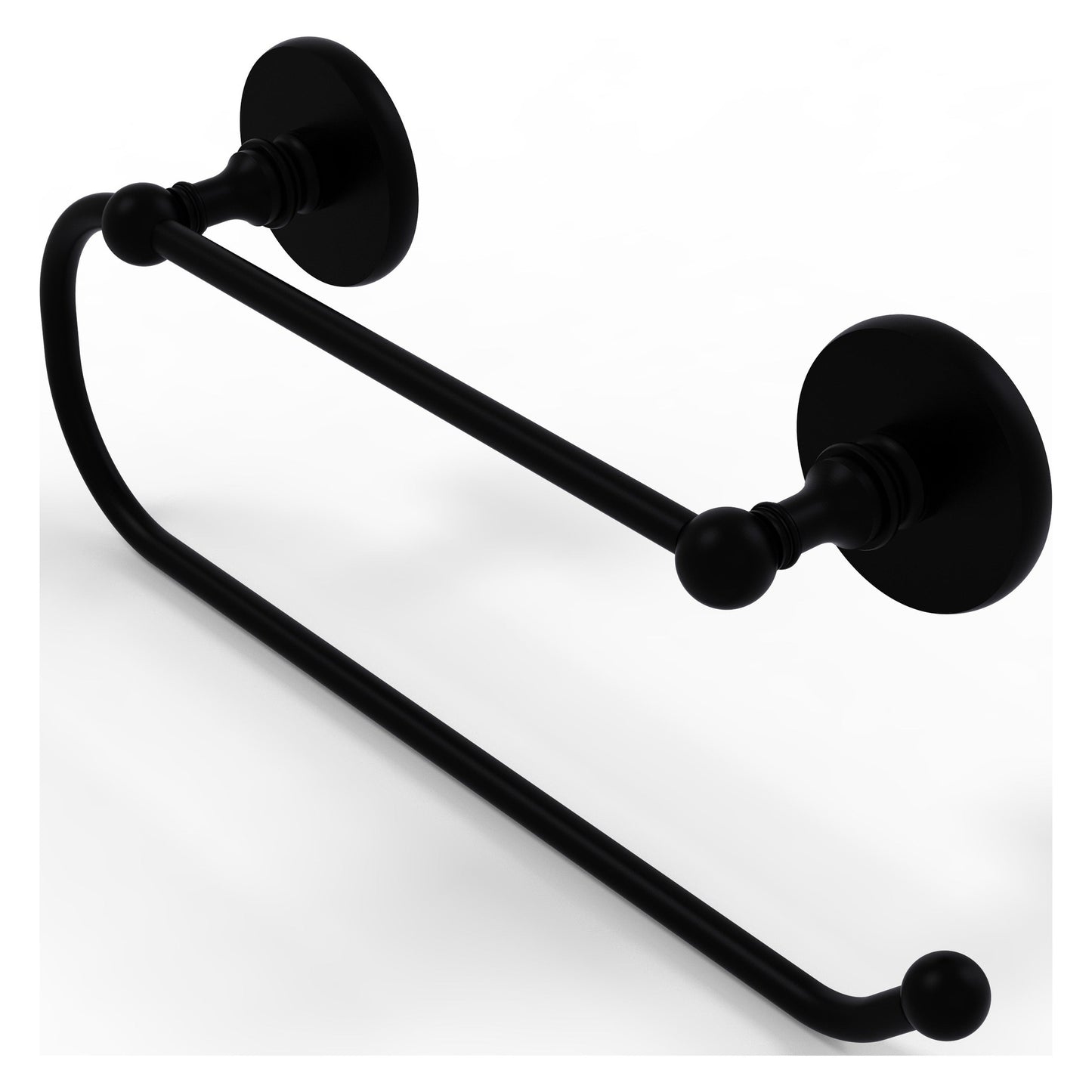 Allied Brass Prestige Skyline 15" x 3.5" Matte Black Solid Brass Wall-Mounted Paper Towel Holder