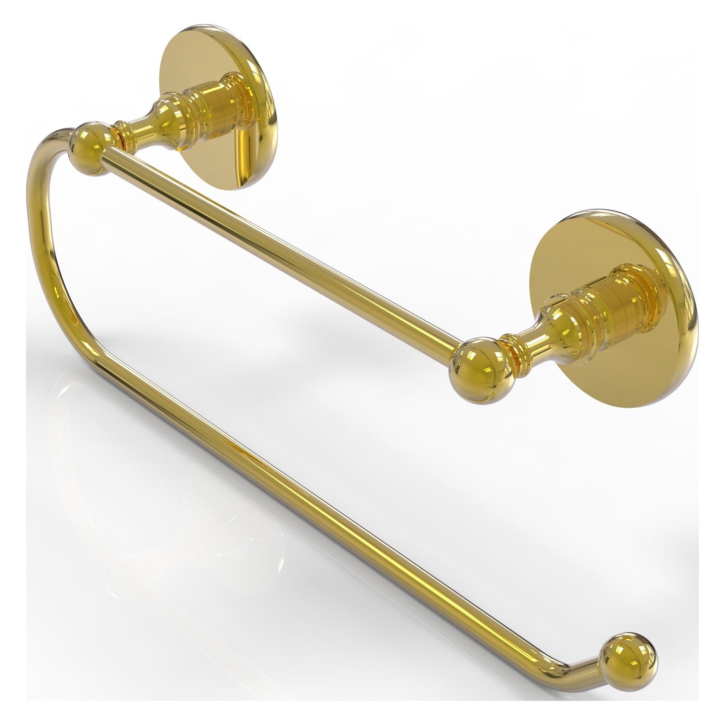 Allied Brass Prestige Skyline 15" x 3.5" Polished Brass Solid Brass Wall-Mounted Paper Towel Holder