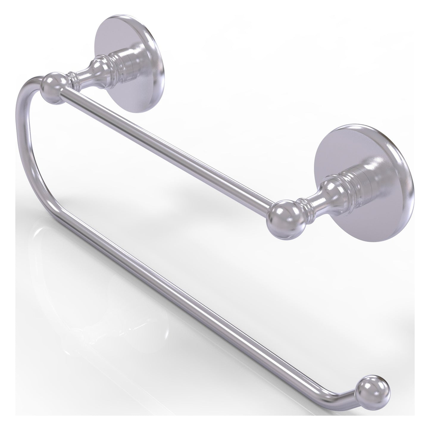 Allied Brass Prestige Skyline 15" x 3.5" Satin Chrome Solid Brass Wall-Mounted Paper Towel Holder