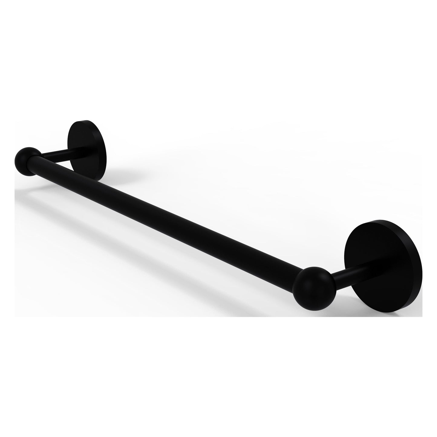 Allied Brass Prestige Skyline 18" x 21" Matte Black Solid Brass Towel Bar