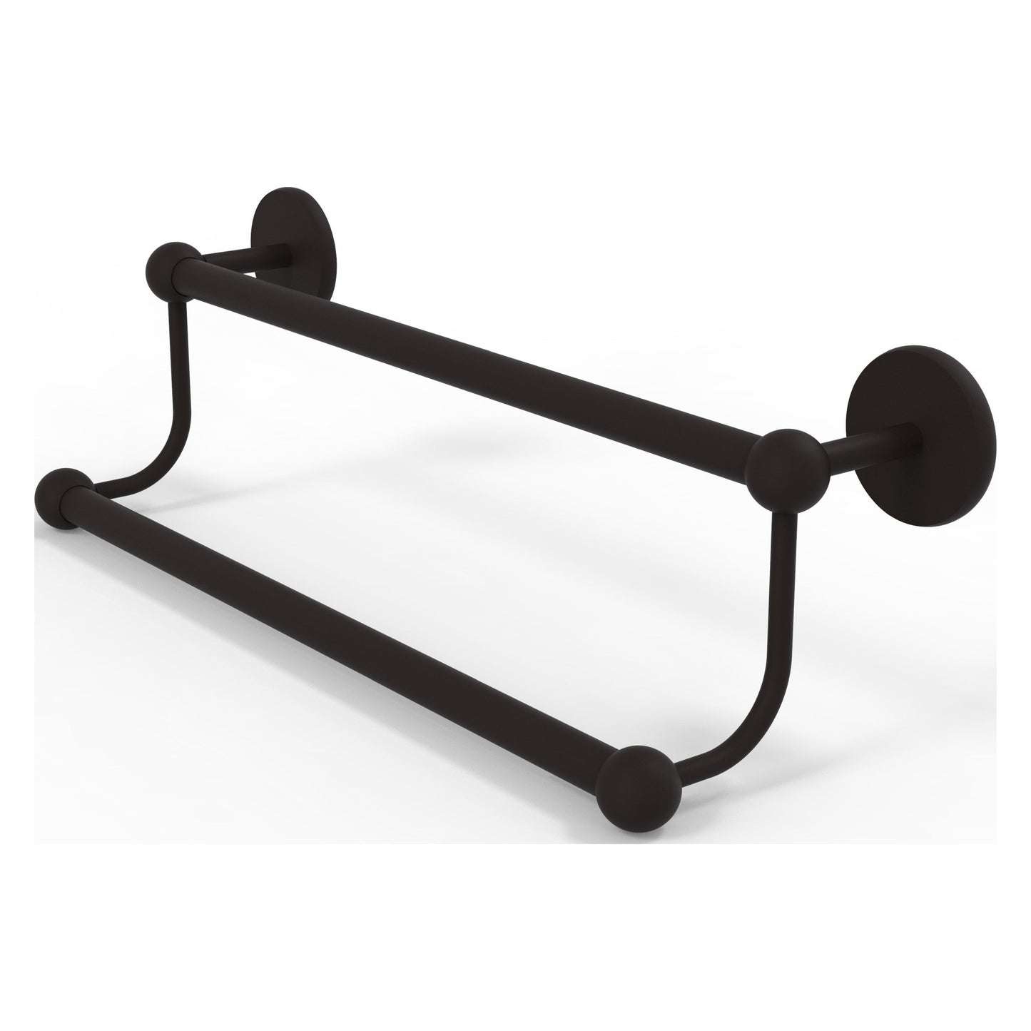 Allied Brass Prestige Skyline 18" x 21" Oil Rubbed Bronze Solid Brass Double Towel Bar