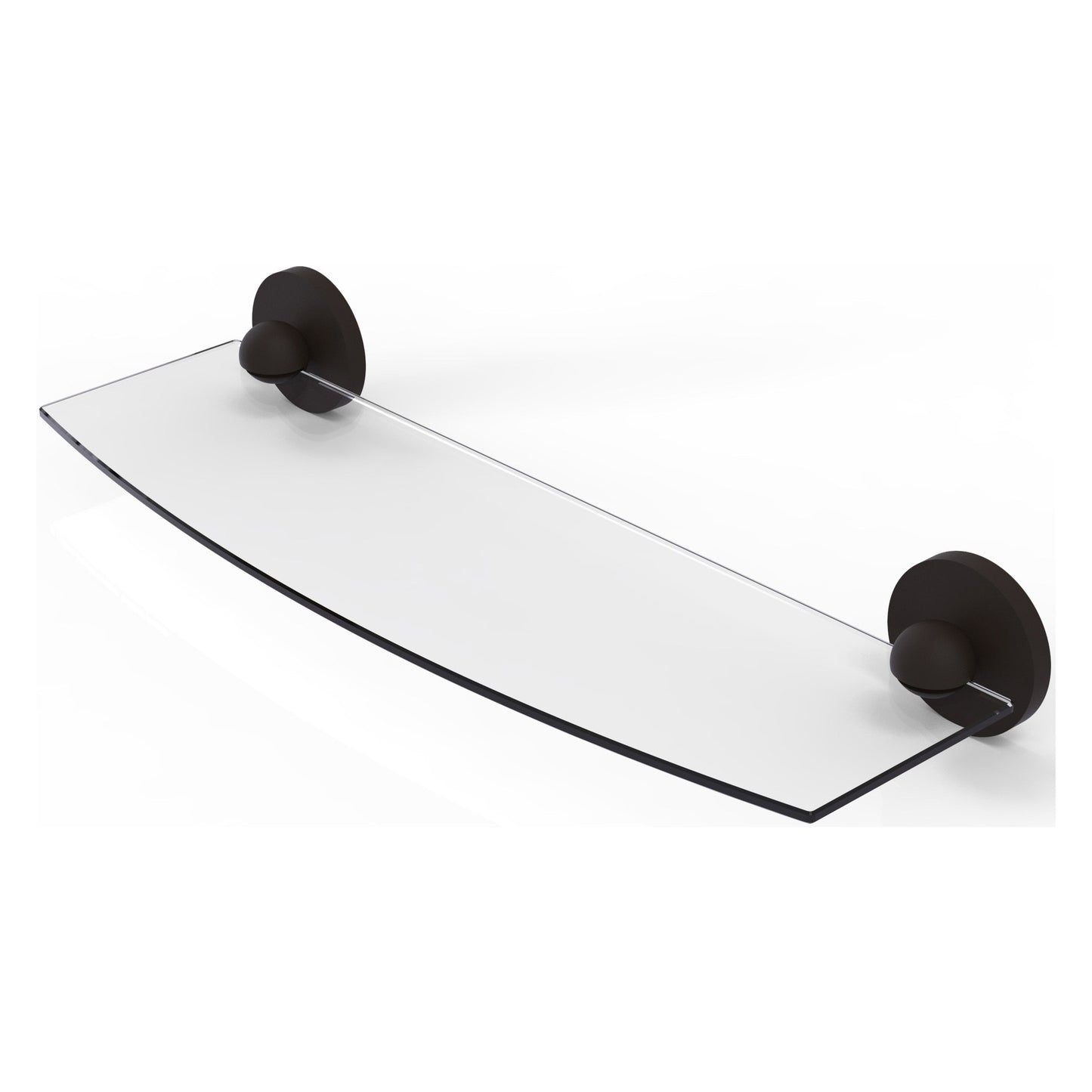Allied Brass Prestige Skyline 18" x 5" Oil Rubbed Bronze Solid Brass Glass Shelf