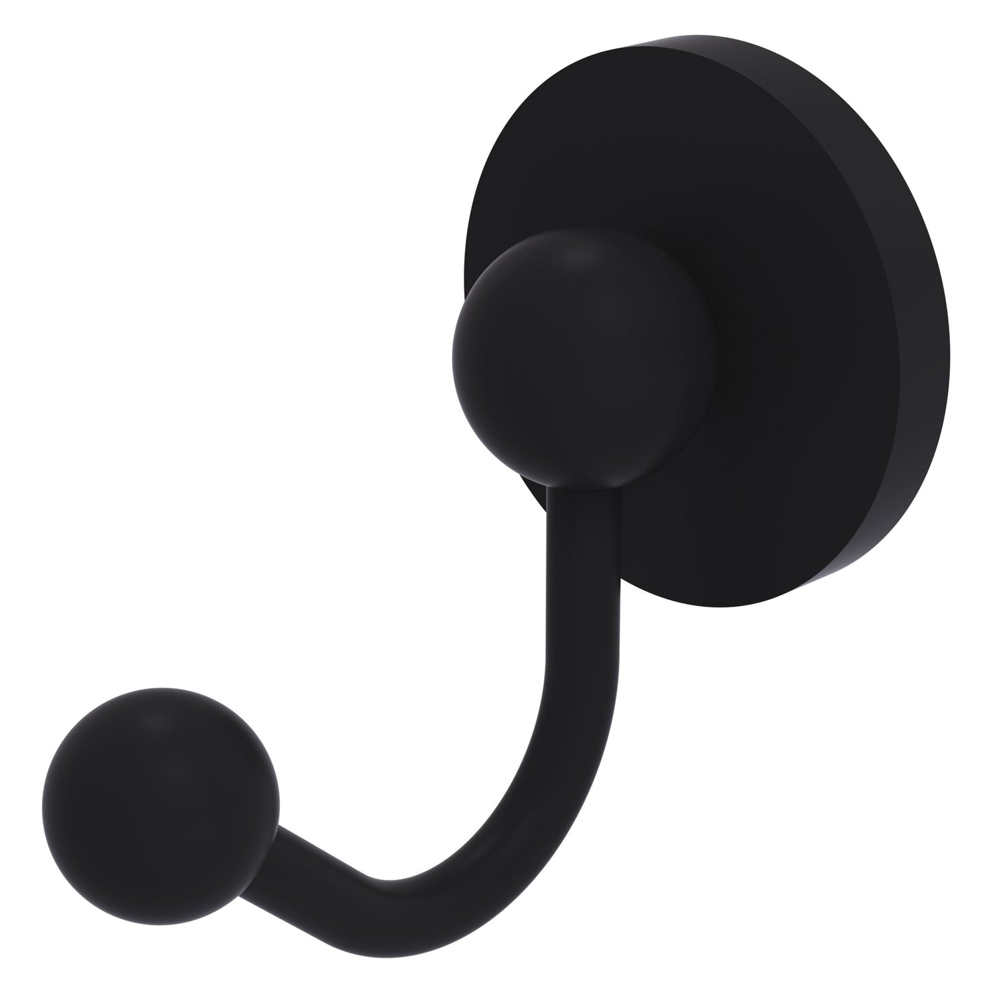 Allied Brass Prestige Skyline 2" x 2.75" Matte Black Solid Brass Robe Hook