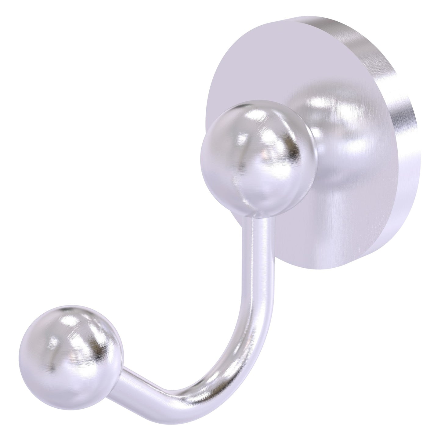 Allied Brass Prestige Skyline 2" x 2.75" Satin Chrome Solid Brass Robe Hook