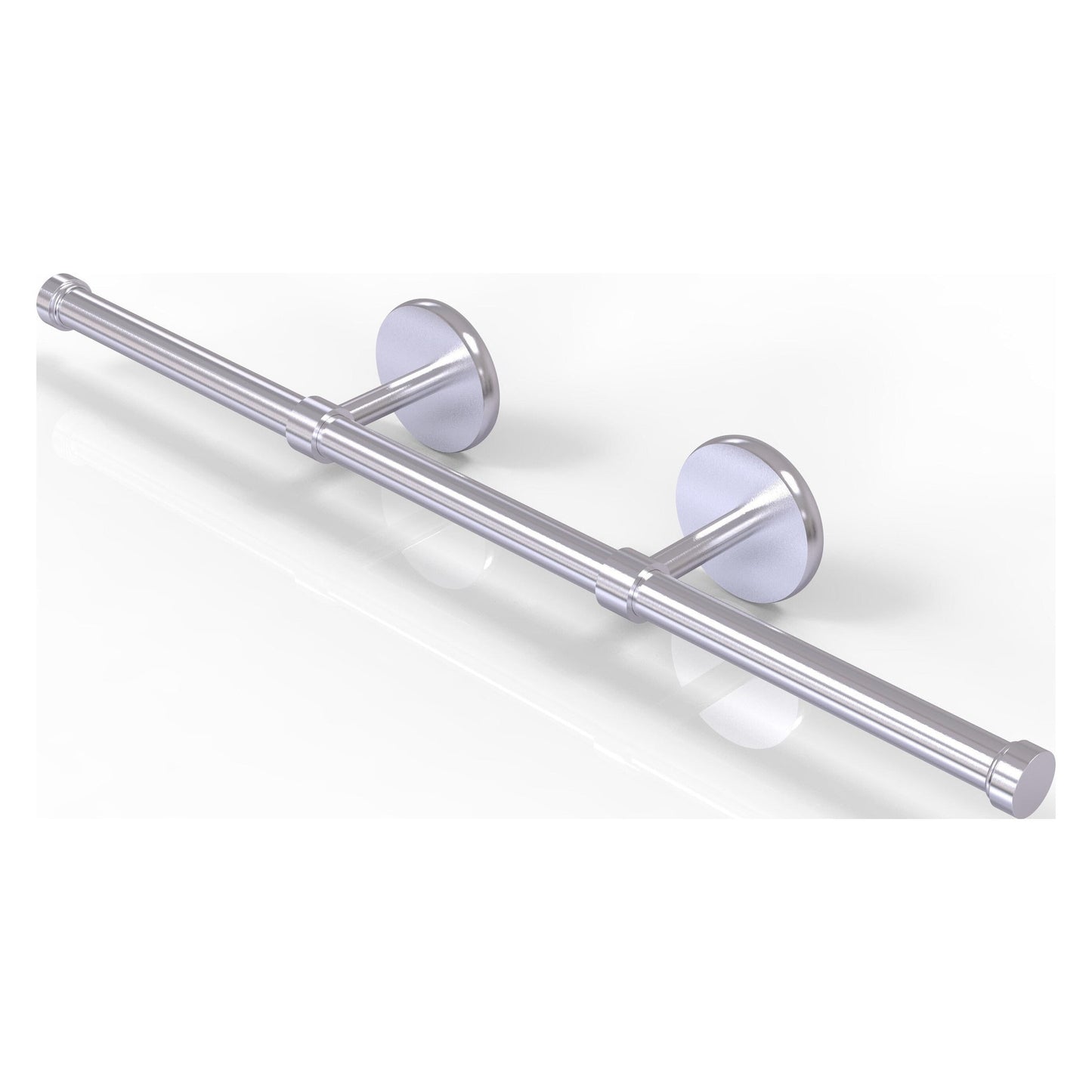 Allied Brass Prestige Skyline 21.4" x 3.6" Satin Chrome Solid Brass Wall-Mounted Horizontal Guest Towel Holder