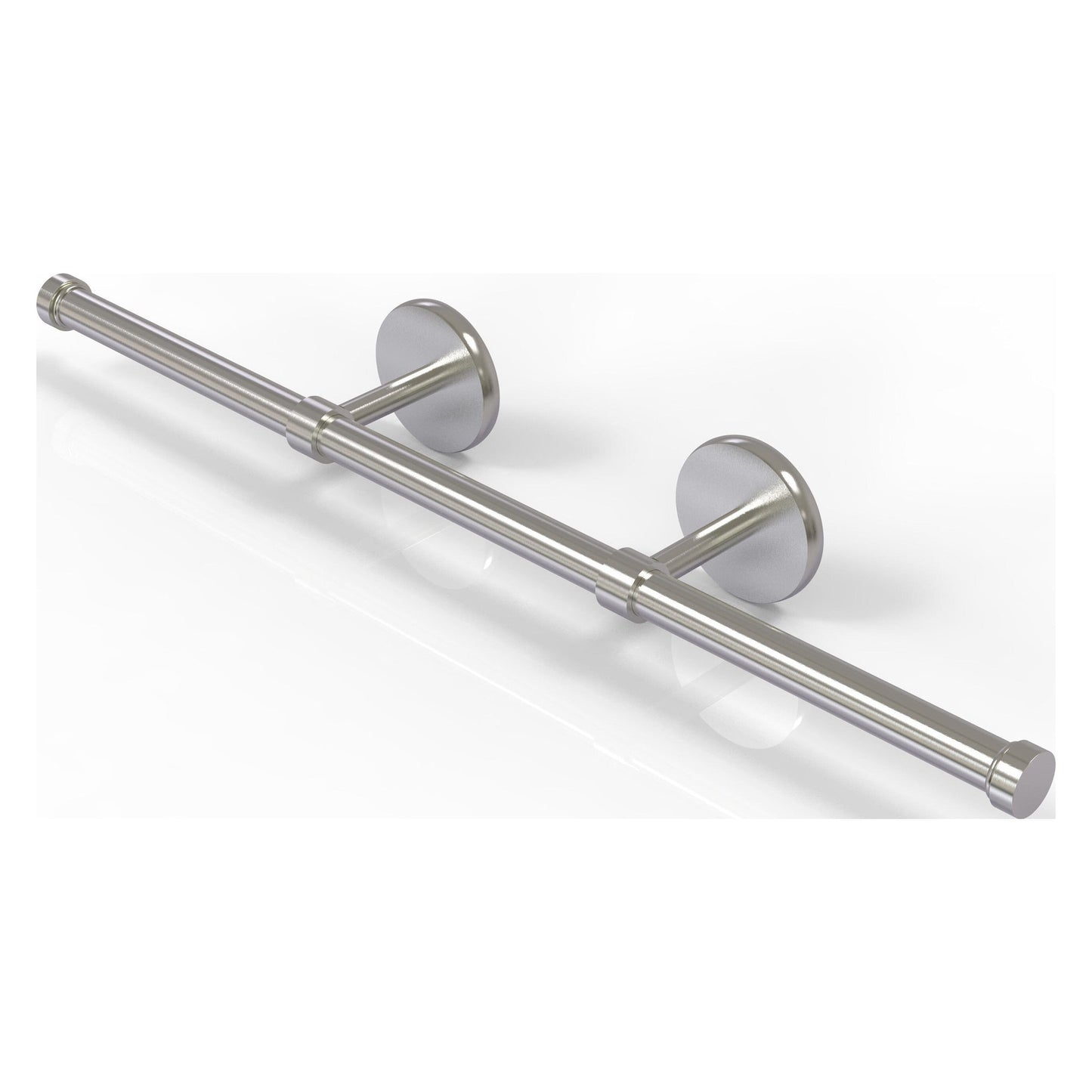 Allied Brass Prestige Skyline 21.4" x 3.6" Satin Nickel Solid Brass Wall-Mounted Horizontal Guest Towel Holder