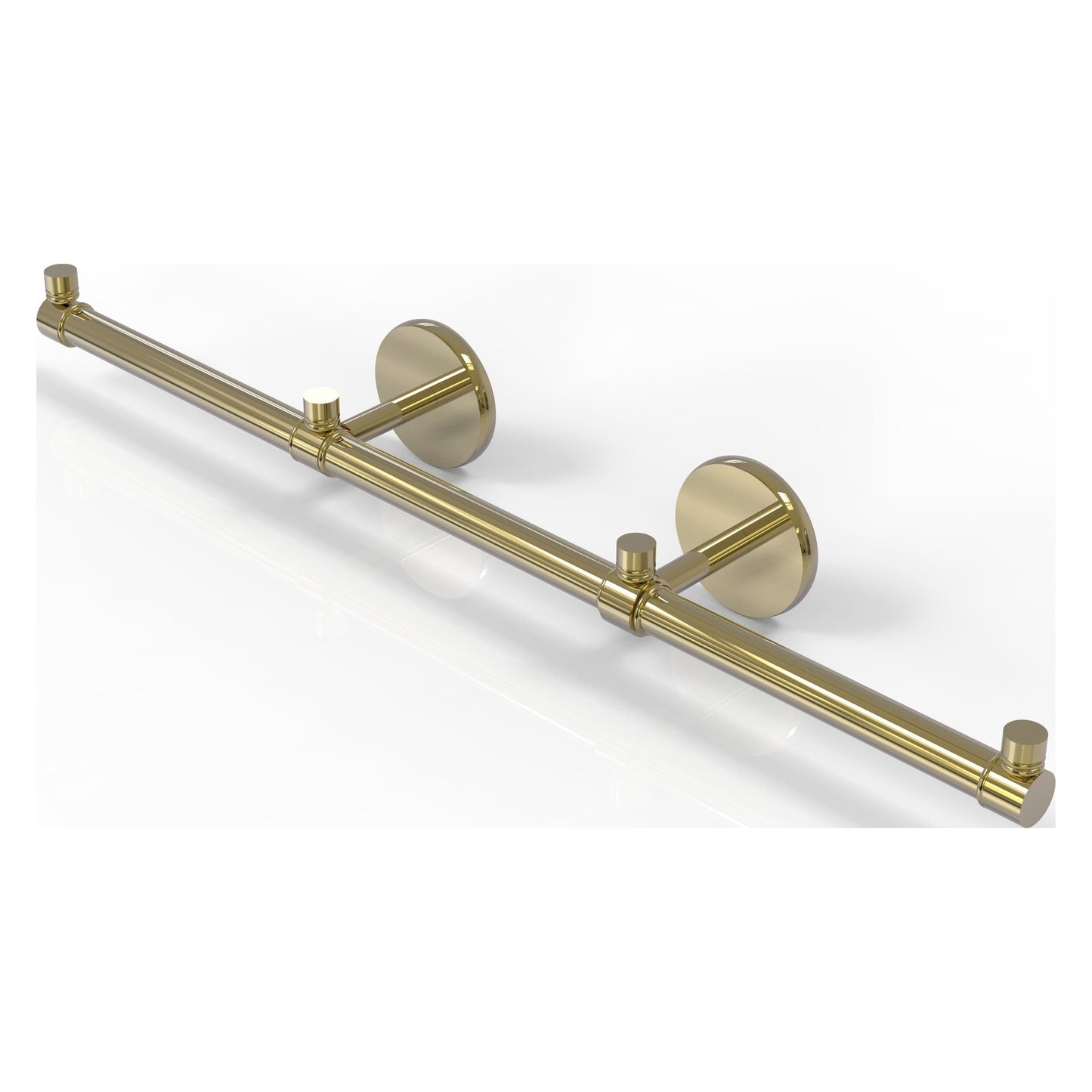 Allied Brass Prestige Skyline 22.2" x 3.5" Unlacquered Brass Solid Brass 3-Arm Guest Towel Holder