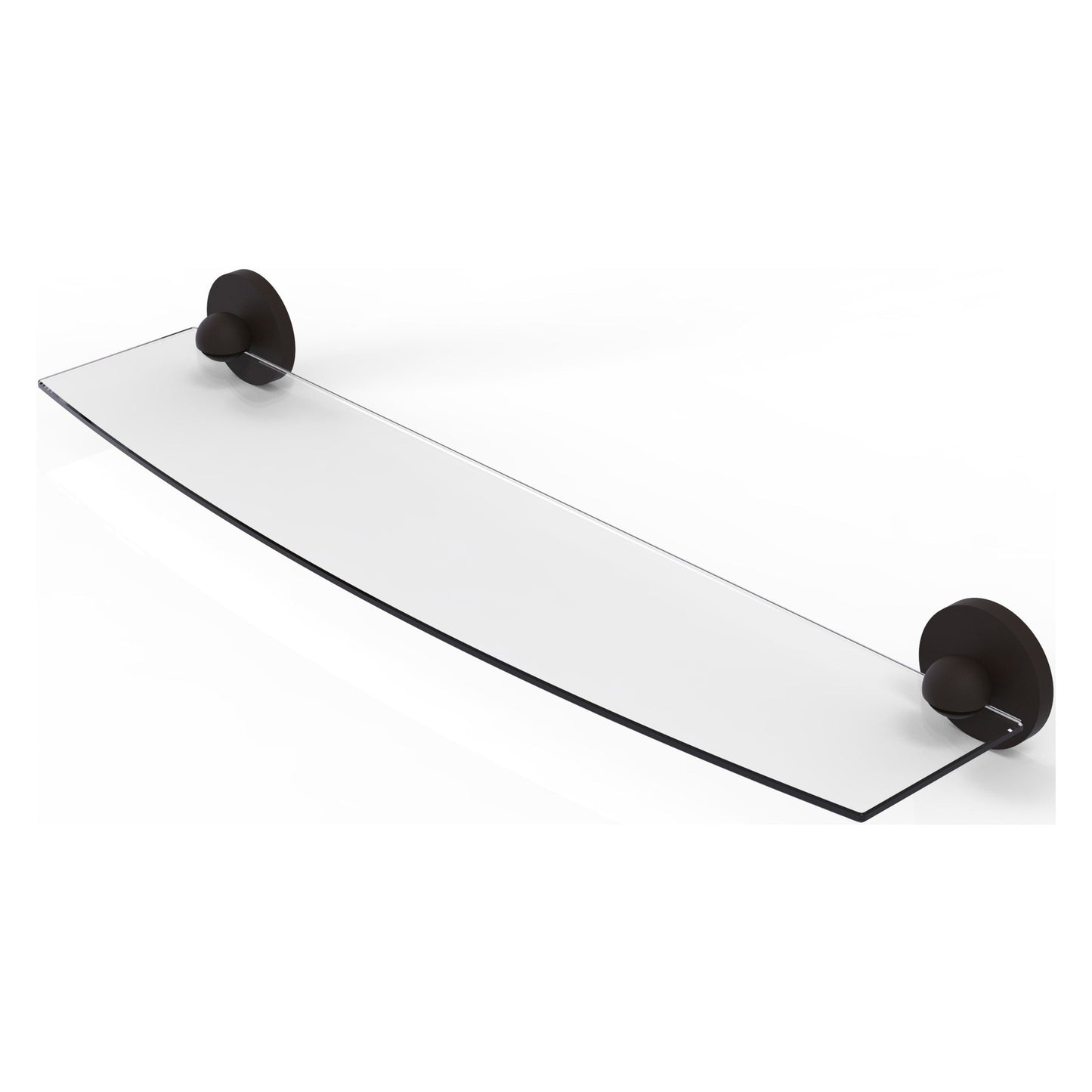 Allied Brass Prestige Skyline 24" x 5" Oil Rubbed Bronze Solid Brass Glass Shelf
