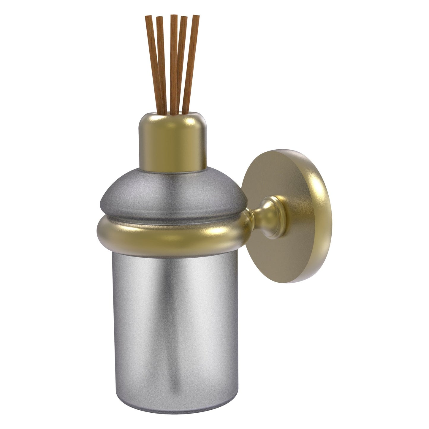 Allied Brass Prestige Skyline 2.858" x 4.65" Satin Brass Solid Brass Wall-Mounted Scent Stick Holder