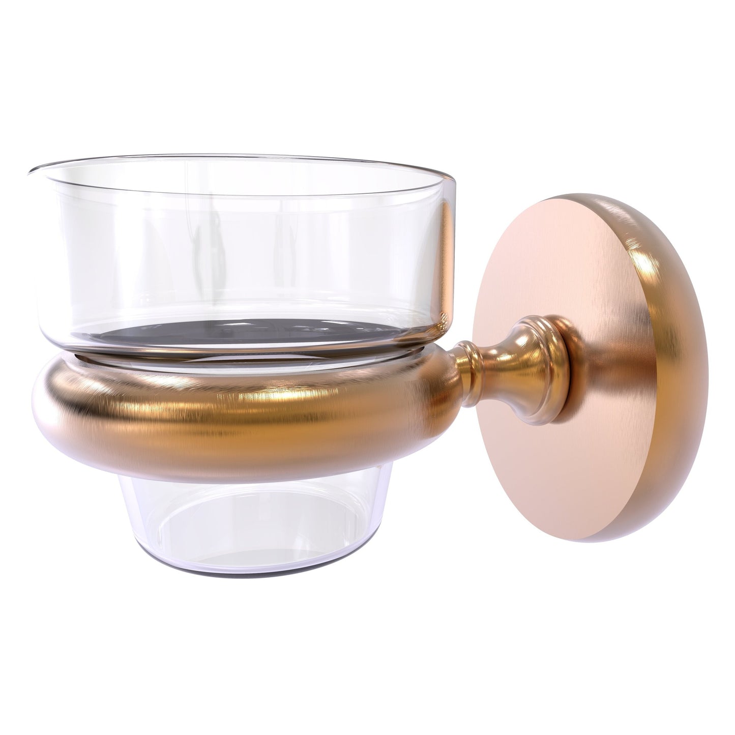 Allied Brass Prestige Skyline 3" x 2.5" Brushed Bronze Solid Brass Wall-Mounted Votive Candle Holder