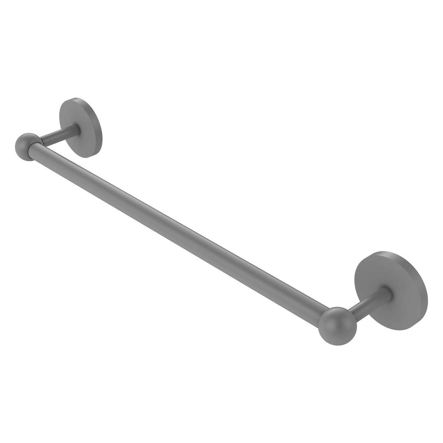 Allied Brass Prestige Skyline 30" x 33" Matte Gray Solid Brass Towel Bar