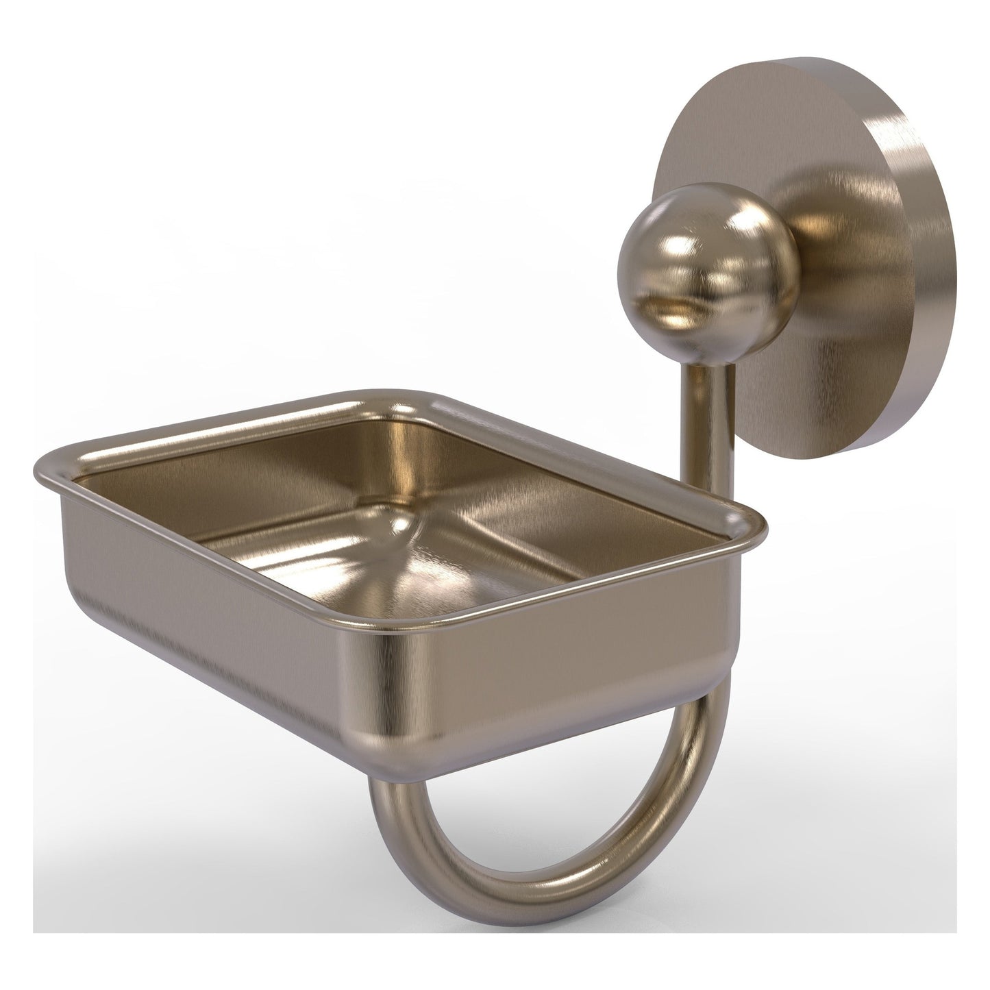 Allied Brass Prestige Skyline 4.5" x 3.5" Antique Pewter Solid Brass Wall-Mounted Soap Dish